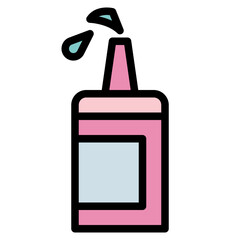 oil filled outline icon style