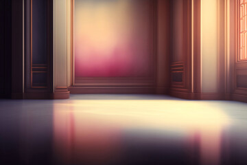 Generative AI: colorful background with stage wallpaper or design