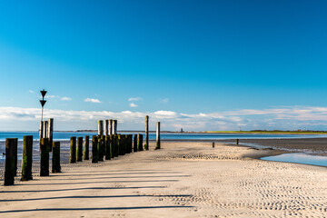 Fototapeta premium Am alten Ostanleger auf Wangerooge