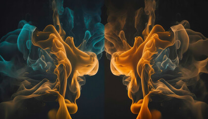 Fototapeta premium fire in the dark