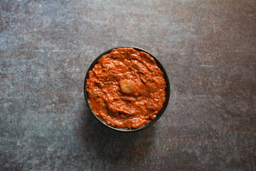 Indian traditional spicy shallot pickle