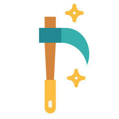 scythe flat icon style