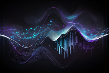 Data in Motion: Exploring the Artistry of Financial Charts. AI generated.