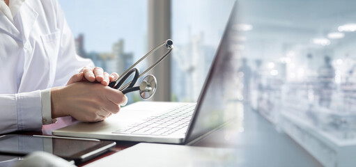 Concept of medical consultation .