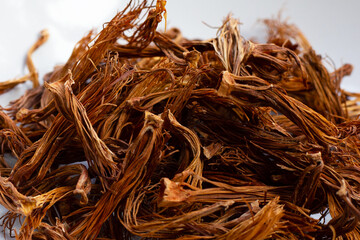 Dried red cotton tree flower