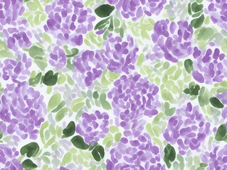 Seamless flower pattern created with generative ai technology