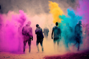 color splash happy holly holiday