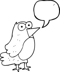 speech bubble cartoon robin