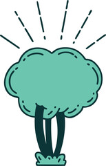 traditional tattoo style tree