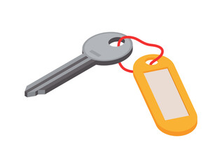 Home Keys Isometric Composition
