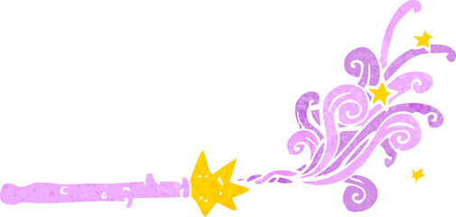 cartoon magic wand © lineartestpilot