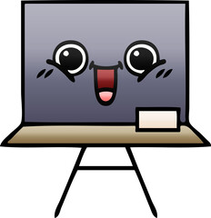 gradient shaded cartoon chalkboard