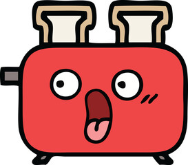cute cartoon of a toaster