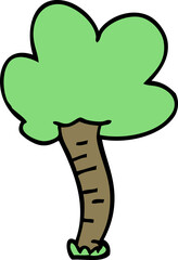 cartoon doodle tree