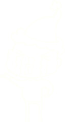 Christmas Man Chalk Drawing