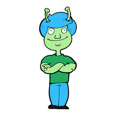 cartoon space alien