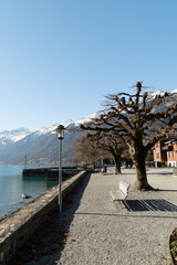 View over the lake of Brienz in the Canton Bern in Switzerland