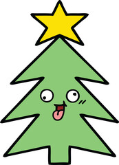 cute cartoon christmas tree