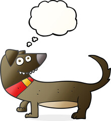 thought bubble cartoon dog