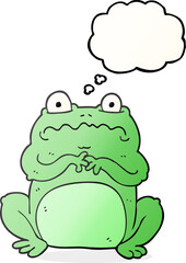 thought bubble cartoon funny frog