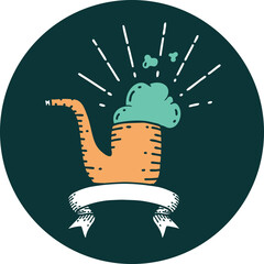 icon of tattoo style smoking pipe