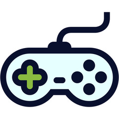 Videogame Pad. Game Pad Color Icon