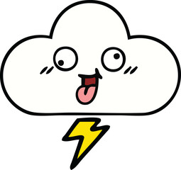 cute cartoon storm cloud