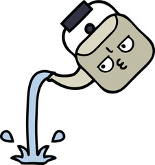 cute cartoon pouring kettle