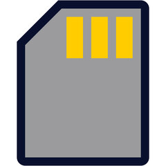 SD Card Color Icon