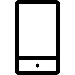 Mobile Phone Line Icon