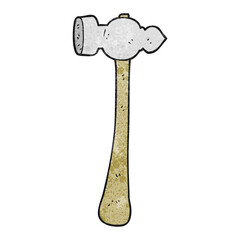 textured cartoon hammer