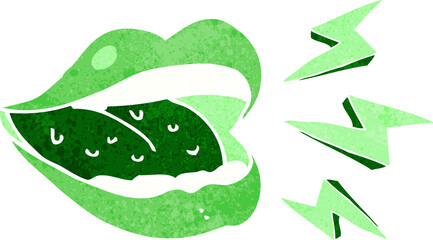 cartoon smiling halloween mouth