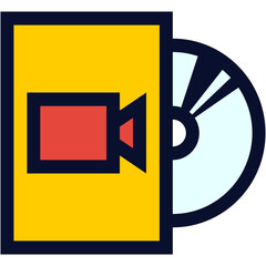 Video DVD Color Icon