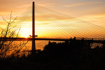 Obraz premium Queensferry Crossing Bridge, Scotland