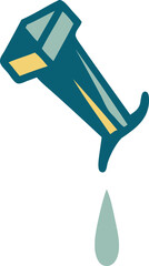 tattoo style icon of iron nail