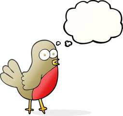 thought bubble cartoon robin