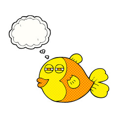 thought bubble cartoon fish