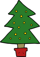 cartoon christmas tree