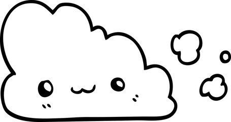 cute cartoon cloud