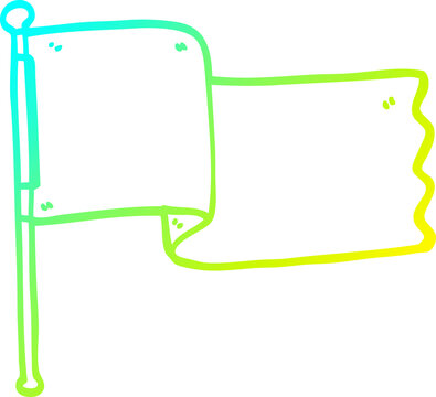 recommend clip art: cold gradient line drawing cartoon white flag waving