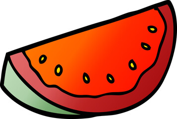 cartoon doodle watermelon