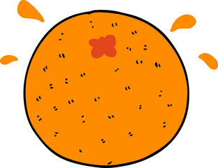 cartoon orange