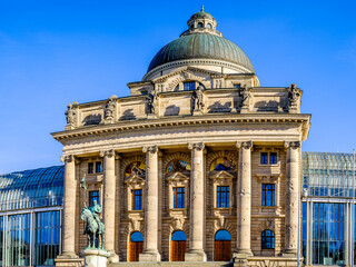 Fototapeta na wymiar the munich bavarian government building - staatskanzlei