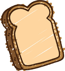 Obraz premium Toast Chalk Drawing