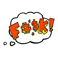 thought bubble cartoon swearword