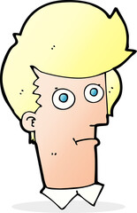 cartoon staring face