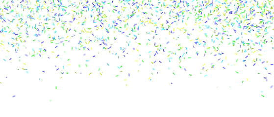 Confetti background against a transparent background.