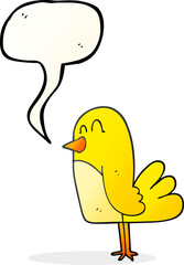 speech bubble cartoon bird