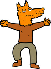 cartoon fox man