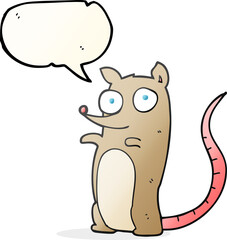 speech bubble cartoon mouse